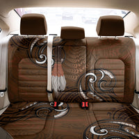 New Zealand Taiaha Back Car Seat Cover Maori Weapon Silver Fern Maori Pattern