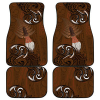 New Zealand Taiaha Car Mats Maori Weapon Silver Fern Maori Pattern