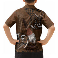 New Zealand Taiaha Hawaiian Shirt Maori Weapon Silver Fern Maori Pattern
