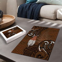 New Zealand Taiaha Puzzle Maori Weapon Silver Fern Maori Pattern