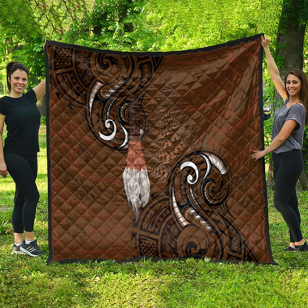 New Zealand Taiaha Quilt Maori Weapon Silver Fern Maori Pattern