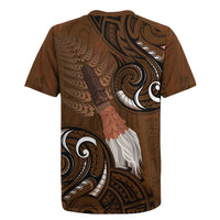 New Zealand Taiaha Rugby Jersey Maori Weapon Silver Fern Maori Pattern