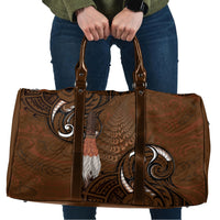 New Zealand Taiaha Travel Bag Maori Weapon Silver Fern Maori Pattern