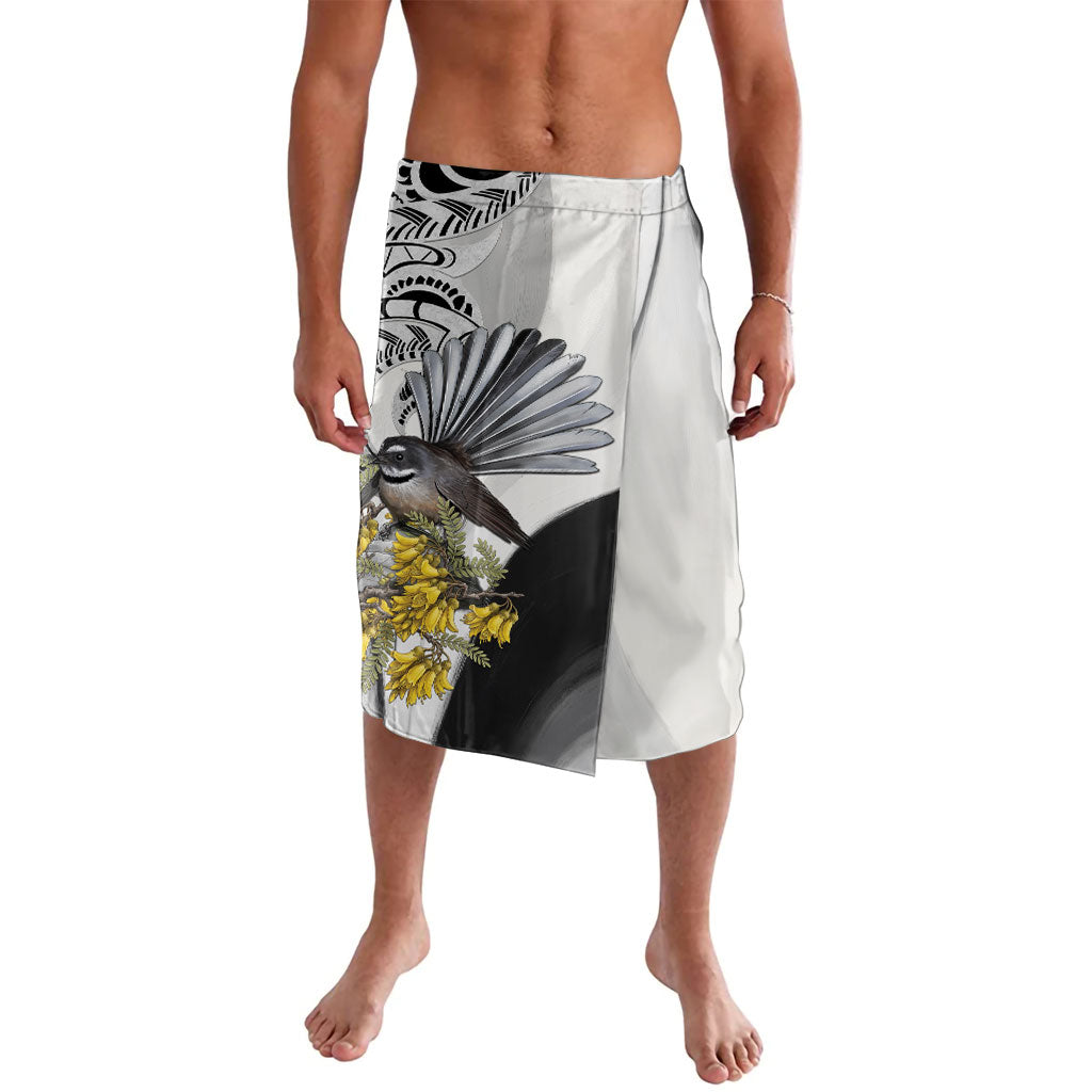 New Zealand Fantail Bird Lavalava Maori Piwakawaka Kowhai Maori Pattern