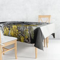 New Zealand Fantail Bird Tablecloth Maori Piwakawaka Kowhai Maori Pattern