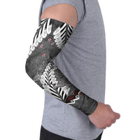 New Zealand Weka Personalised Arm Sleeves Aotearoa Hen Silver Fern Maori Pattern
