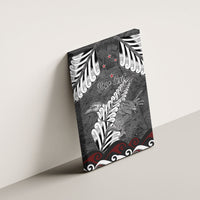 New Zealand Weka Personalised Canvas Wall Art Aotearoa Hen Silver Fern Maori Pattern