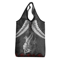 New Zealand Weka Personalised Grocery Bag Aotearoa Hen Silver Fern Maori Pattern