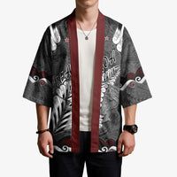 New Zealand Weka Personalised Kimono Aotearoa Hen Silver Fern Maori Pattern