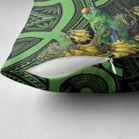 New Zealand Parakeet Bird Pillow Cover Maori Kakariki Kowhai Maori Pattern