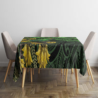 New Zealand Parakeet Bird Tablecloth Maori Kakariki Kowhai Maori Pattern