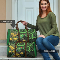 New Zealand Parakeet Bird Travel Bag Maori Kakariki Kowhai Maori Pattern