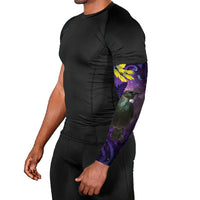 New Zealand Tui Bird Matariki Arm Sleeves Kowhai Flower Silver Fern Galaxy Maori Pattern LT22 - Polynesian Pride