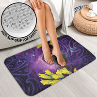 New Zealand Tui Bird Matariki Bathroom Set Kowhai Flower Silver Fern Galaxy Maori Pattern LT22 - Polynesian Pride