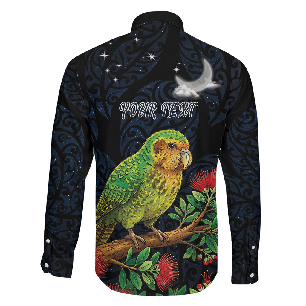 New Zealand Kakapo Matariki Personalised Family Matching Off Shoulder Short Dress and Hawaiian Shirt Pohutukawa Flower Galaxy Maori Pattern LT22 - Polynesian Pride
