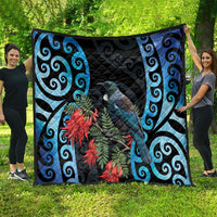 Tui Bird Kakabeak New Zealand Quilt Clianthus Galaxy Maori Koru Pattern LT22 - Polynesian Pride