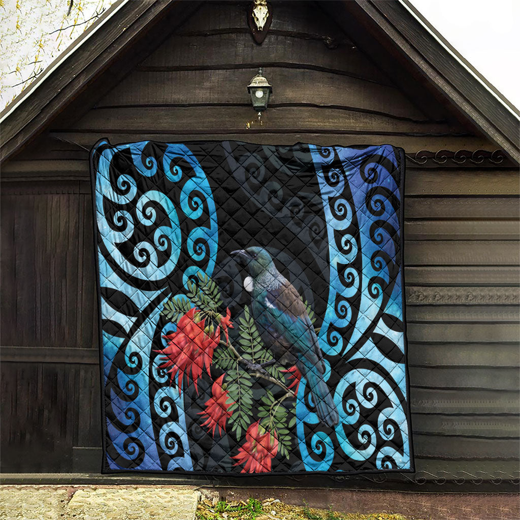 Tui Bird Kakabeak New Zealand Quilt Clianthus Galaxy Maori Koru Pattern LT22 - Polynesian Pride