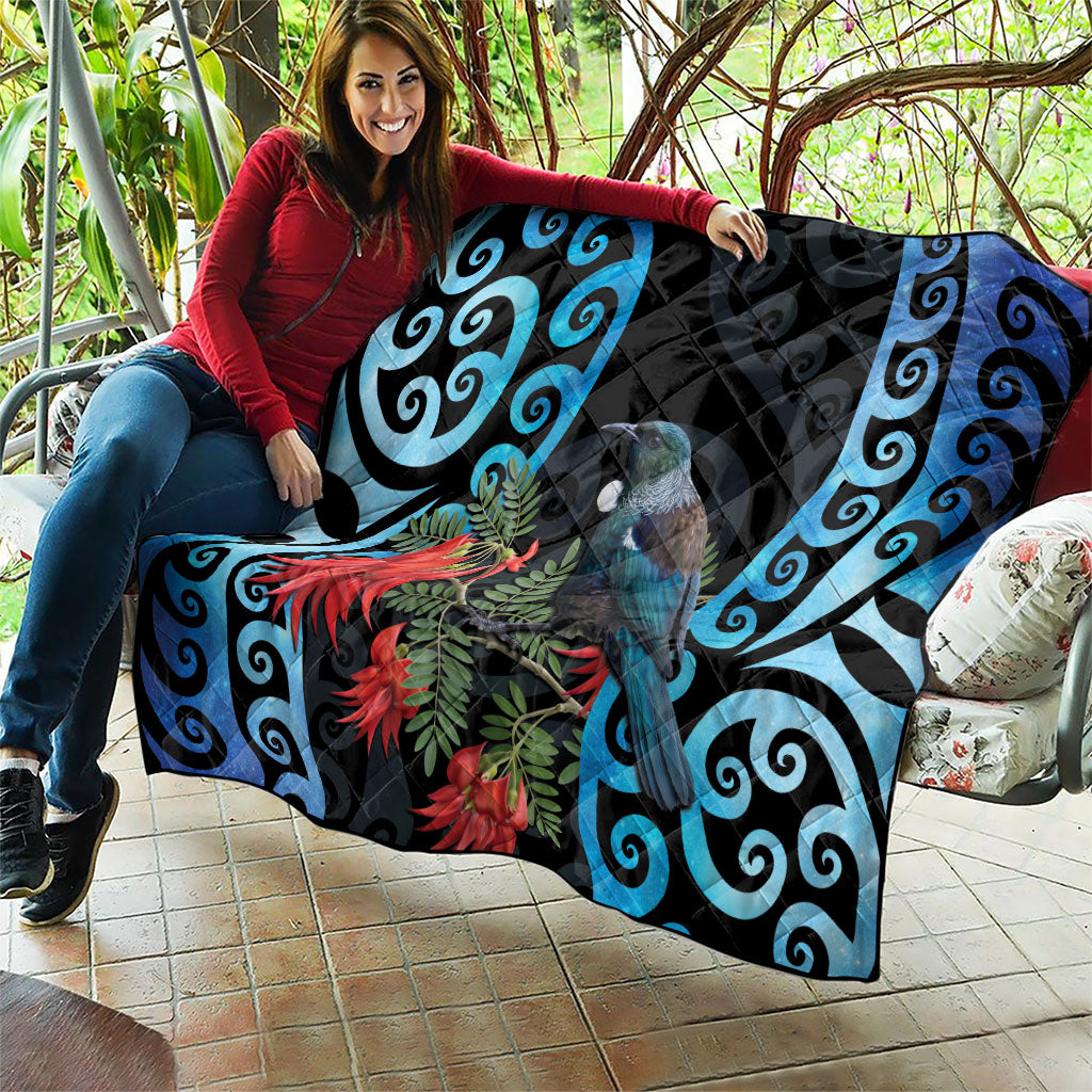 Tui Bird Kakabeak New Zealand Quilt Clianthus Galaxy Maori Koru Pattern LT22 - Polynesian Pride
