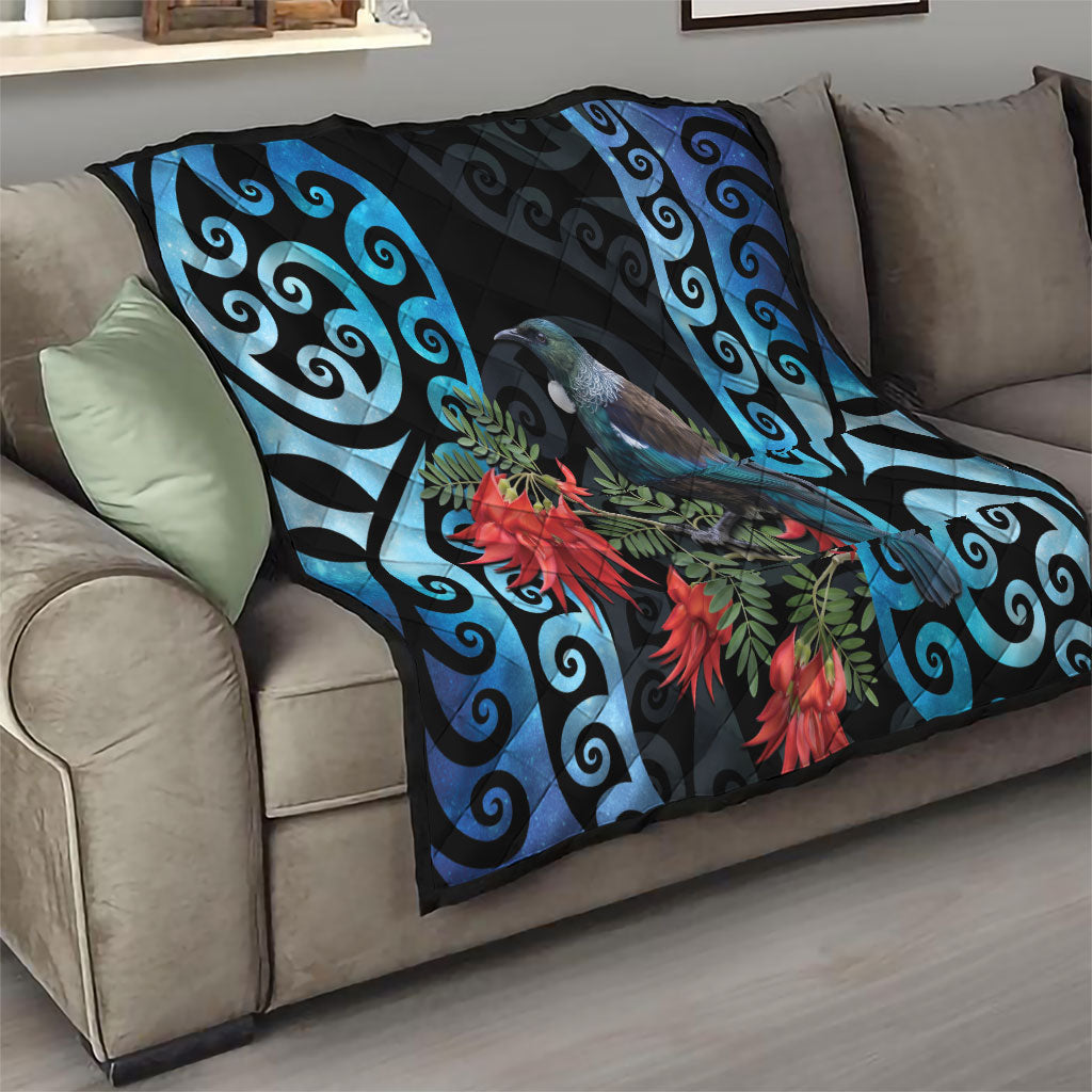 Tui Bird Kakabeak New Zealand Quilt Clianthus Galaxy Maori Koru Pattern LT22 - Polynesian Pride