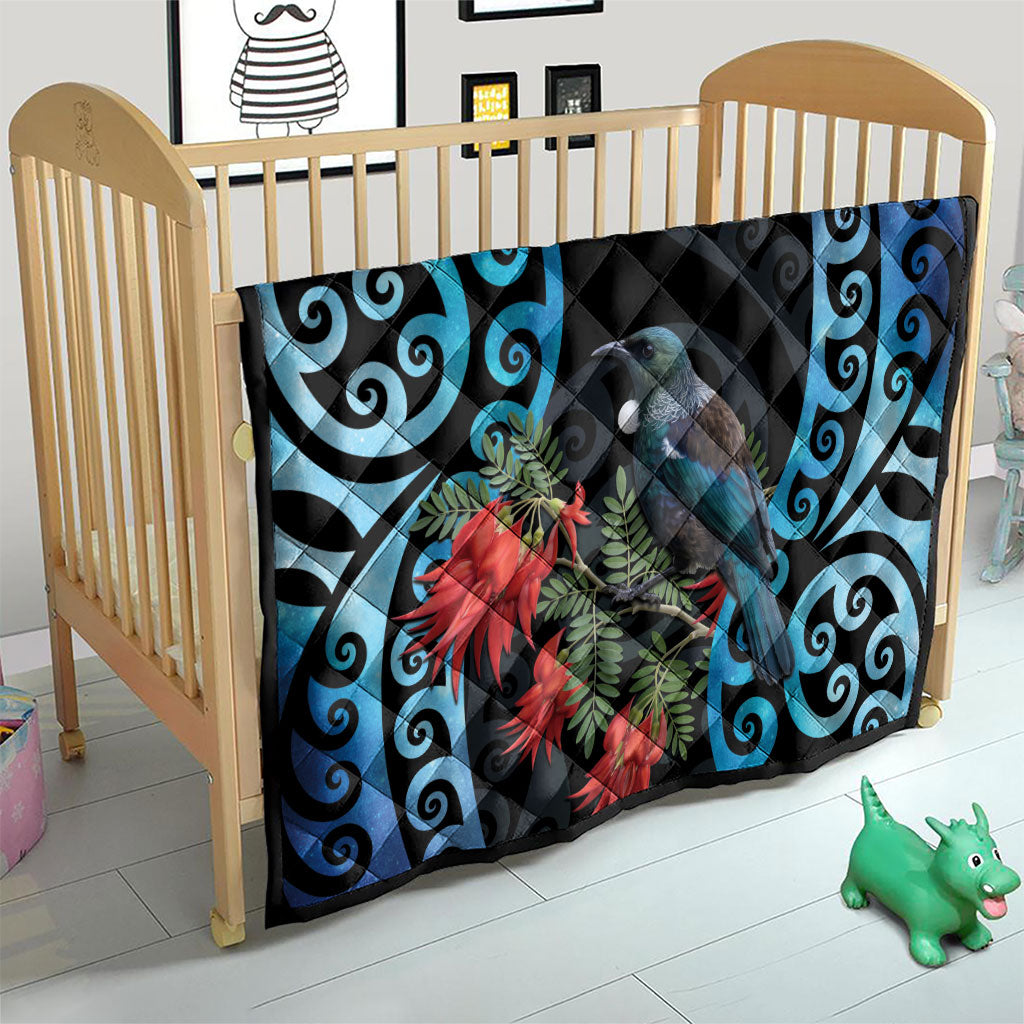 Tui Bird Kakabeak New Zealand Quilt Clianthus Galaxy Maori Koru Pattern LT22 - Polynesian Pride