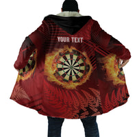 Personalised Darts New Zealand Cloak Silver Fern Red Color LT22 - Polynesian Pride