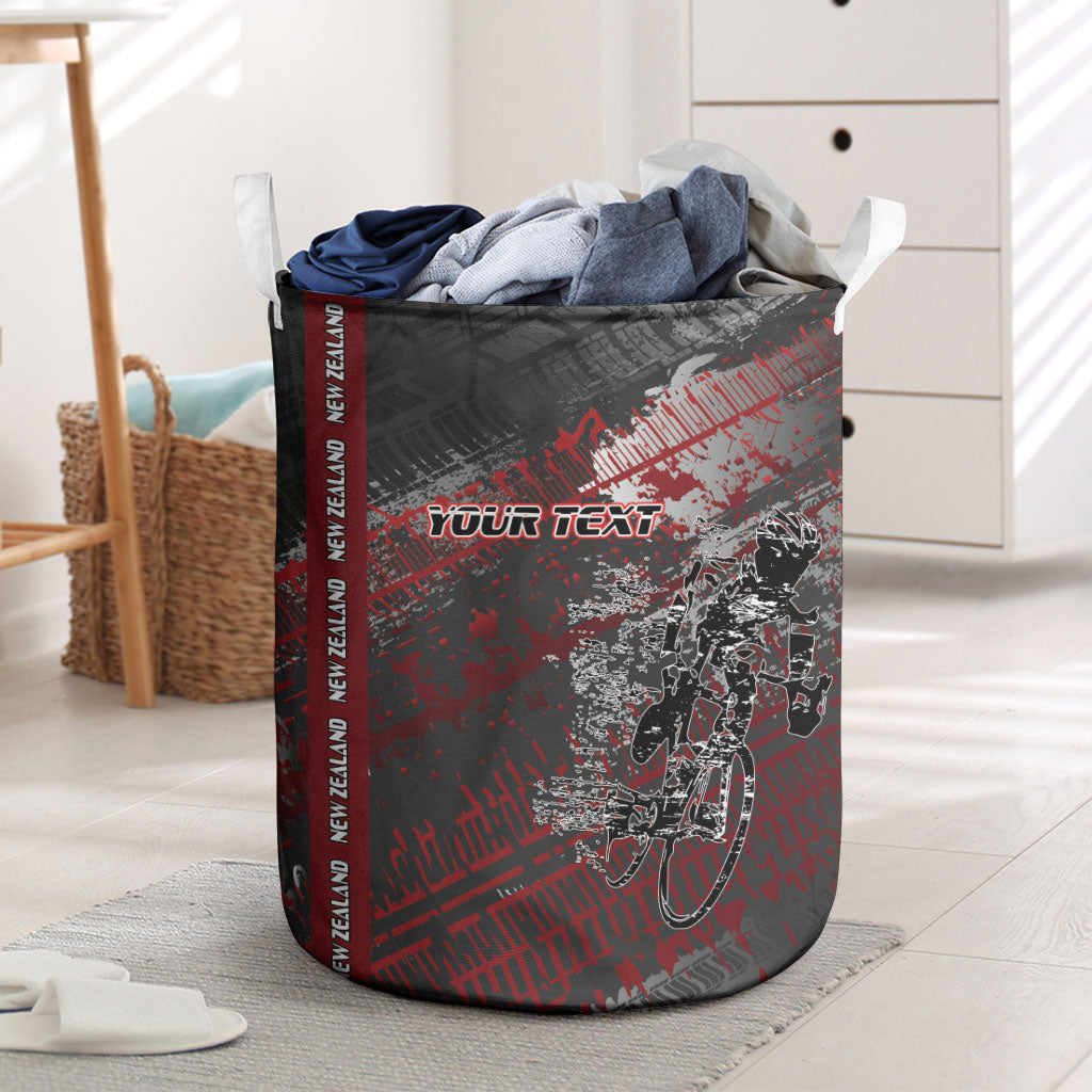 Personalised Cycling New Zealand Laundry Basket Aotearoa Pride Sportswear