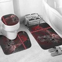 Personalised Cycling New Zealand Bathroom Set Aotearoa Pride Sportswear LT22 Mat Set Only (3 pcs) One Size Red - Polynesian Pride