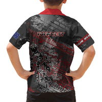 Personalised Cycling New Zealand Family Matching Off Shoulder Maxi Dress and Hawaiian Shirt Aotearoa Pride Sportswear LT22 - Polynesian Pride