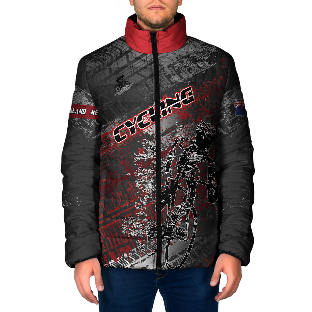 Personalised Cycling New Zealand Padded Jacket Aotearoa Pride Sportswear