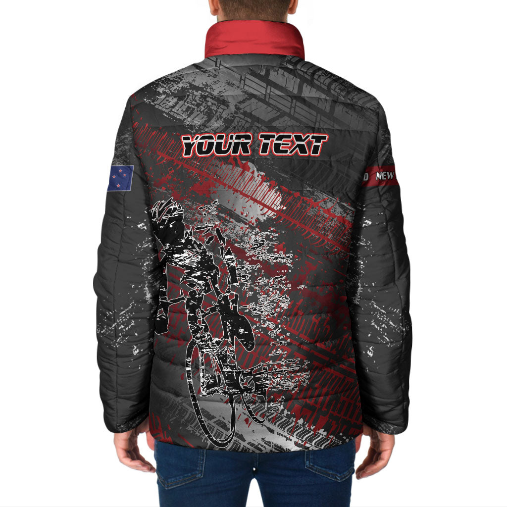Personalised Cycling New Zealand Padded Jacket Aotearoa Pride Sportswear
