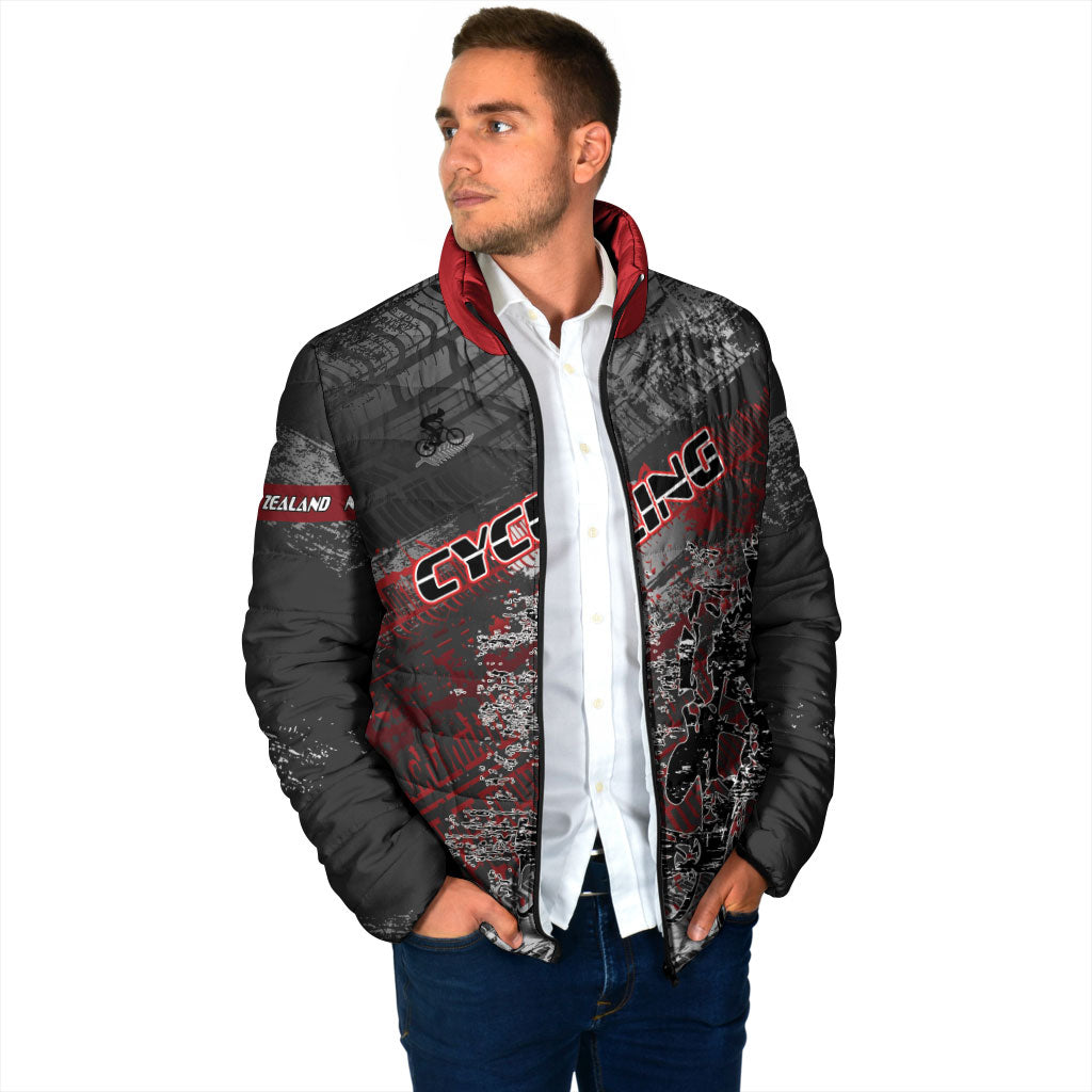 Personalised Cycling New Zealand Padded Jacket Aotearoa Pride Sportswear