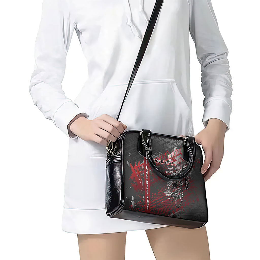 Personalised Cycling New Zealand Shoulder Handbag Aotearoa Pride Sportswear LT22 - Polynesian Pride