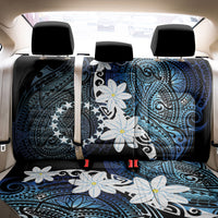 Cook Islands Maori Language Week Back Car Seat Cover Tiare Maori Kuki Airani Blue Pattern