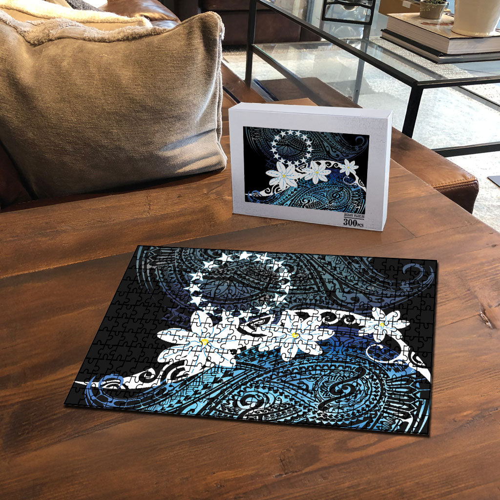 Cook Islands Maori Language Week Puzzle Tiare Maori Kuki Airani Blue Pattern