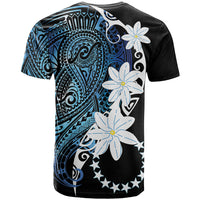 Cook Islands Maori Language Week T Shirt Tiare Maori Kuki Airani Blue Pattern