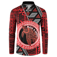 Personalised Tonga Language Week Button Sweatshirt Heilala Turtle Malo E Lelei