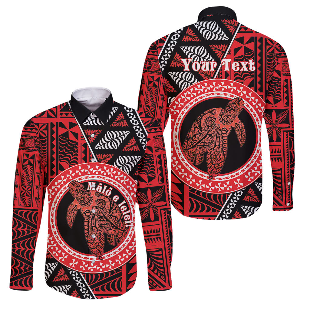 Personalised Tonga Language Week Family Matching Long Sleeve Bodycon Dress and Hawaiian Shirt Heilala Turtle Malo E Lelei