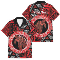 Personalised Tonga Language Week Family Matching Off Shoulder Maxi Dress and Hawaiian Shirt Heilala Turtle Malo E Lelei