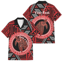 Personalised Tonga Language Week Family Matching Summer Maxi Dress and Hawaiian Shirt Heilala Turtle Malo E Lelei