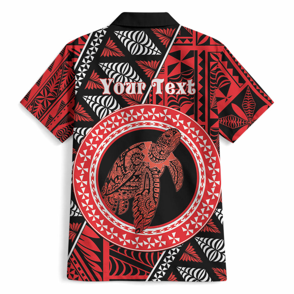 Personalised Tonga Language Week Hawaiian Shirt Heilala Turtle Malo E Lelei