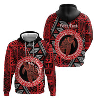 Personalised Tonga Language Week Hoodie Heilala Turtle Malo E Lelei