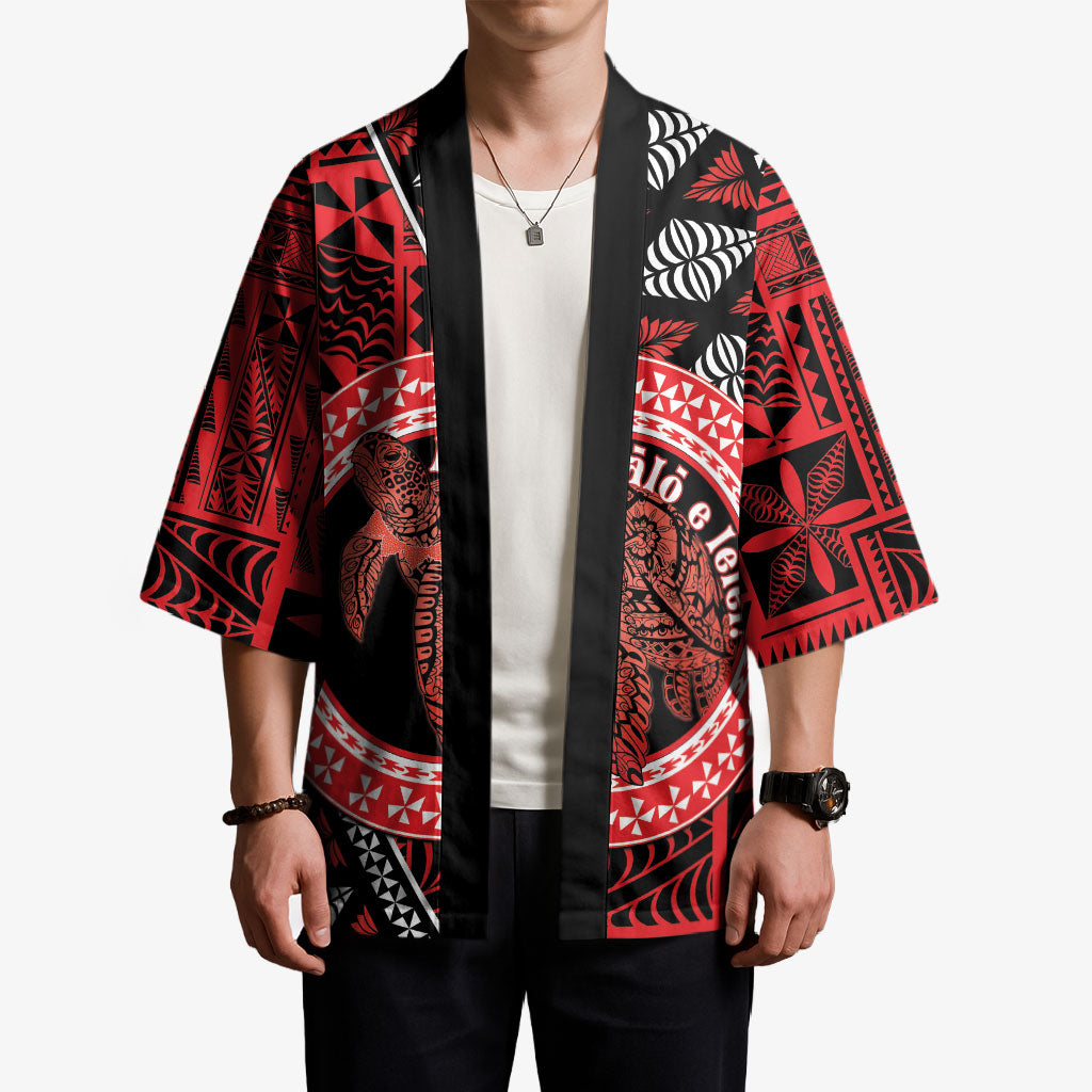 Personalised Tonga Language Week Kimono Heilala Turtle Malo E Lelei