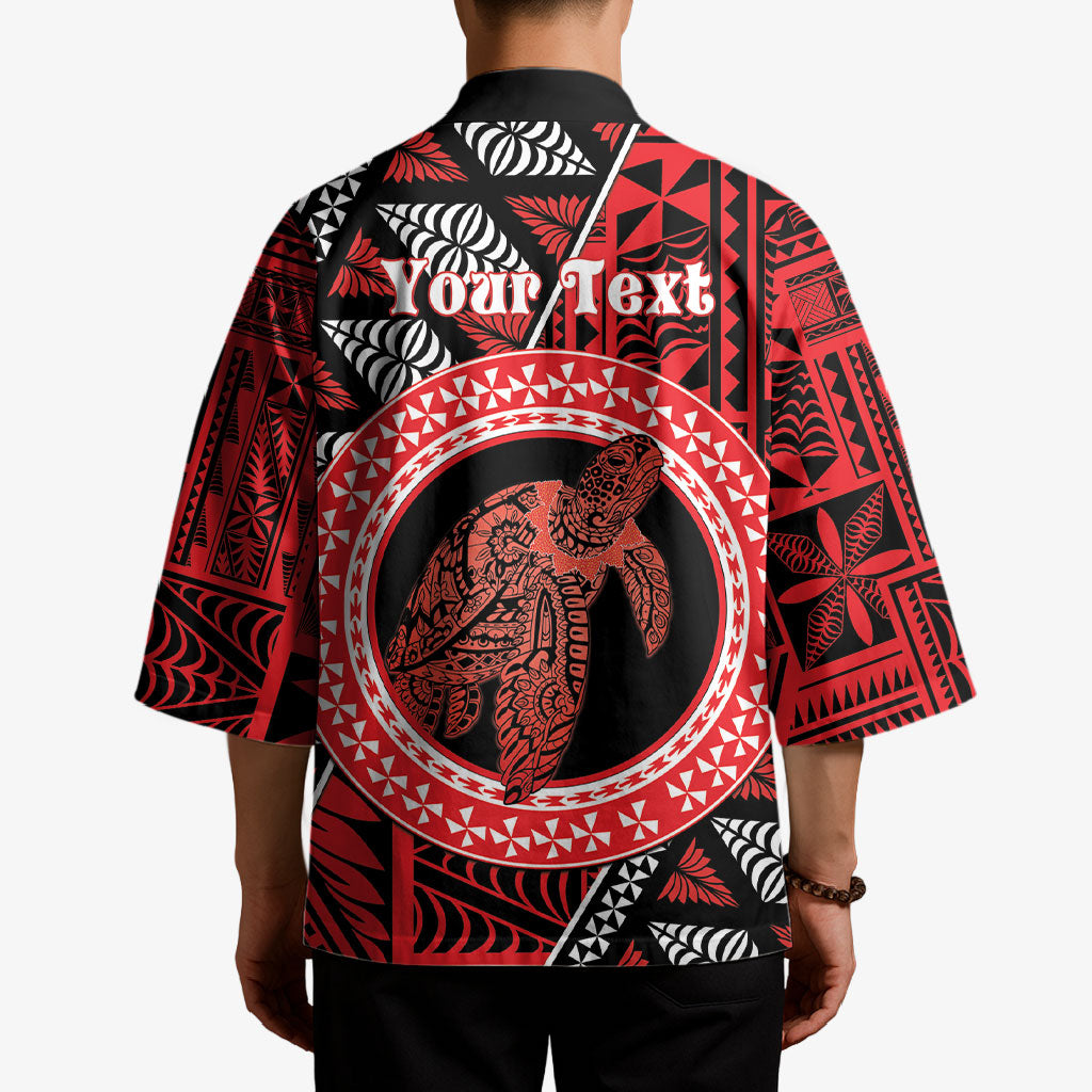 Personalised Tonga Language Week Kimono Heilala Turtle Malo E Lelei