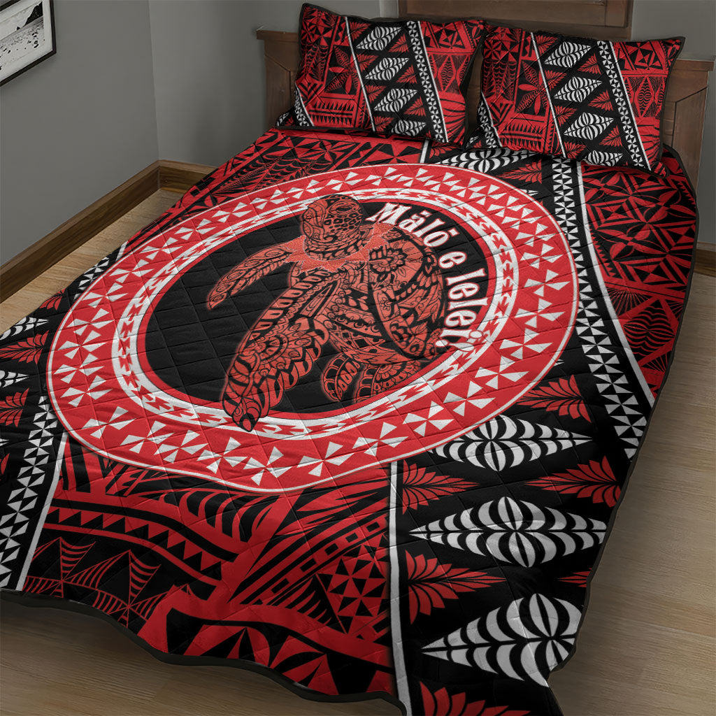 Tonga Language Week Quilt Bed Set Heilala Turtle Malo E Lelei