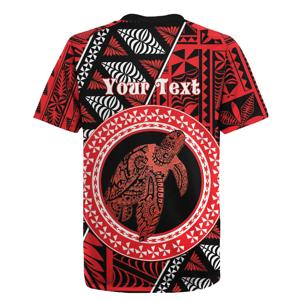 Personalised Tonga Language Week Rugby Jersey Heilala Turtle Malo E Lelei