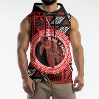 Personalised Tonga Language Week Sleeveless Hoodie Heilala Turtle Malo E Lelei