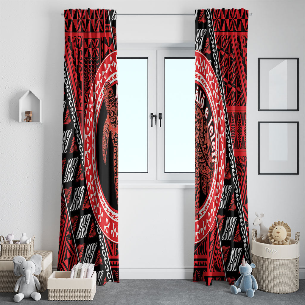 Tonga Language Week Window Curtain Heilala Turtle Malo E Lelei