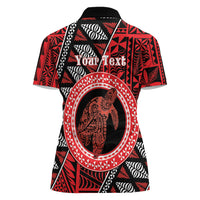 Personalised Tonga Language Week Women Polo Shirt Heilala Turtle Malo E Lelei