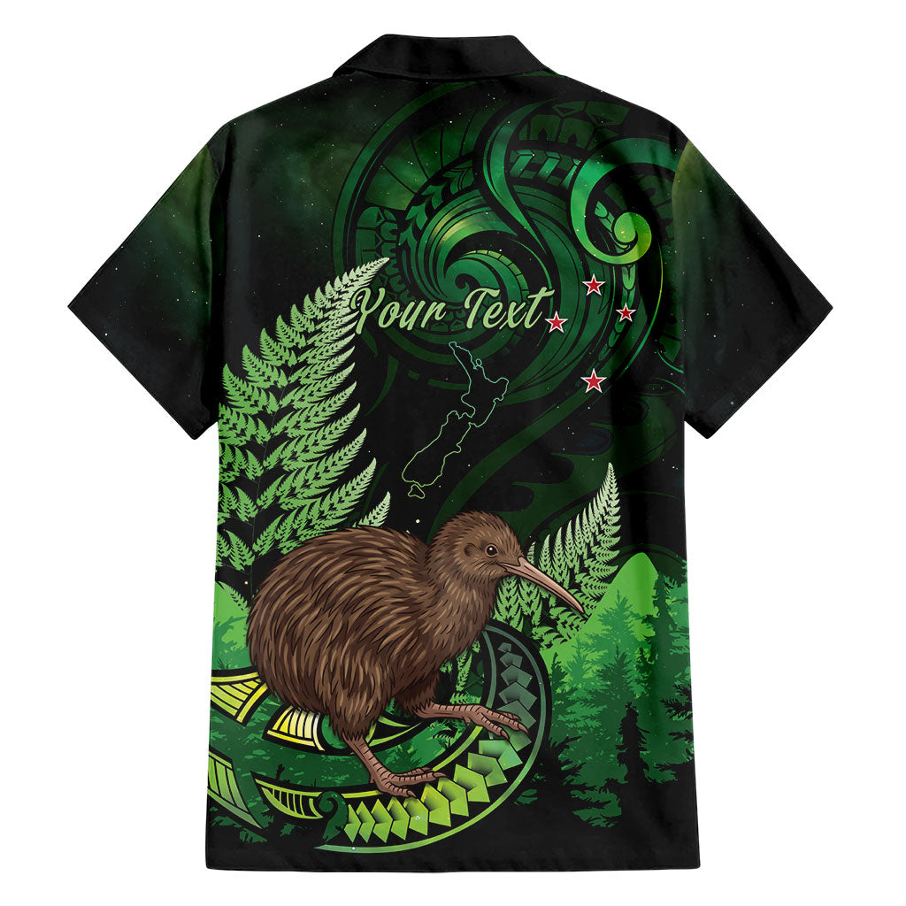Kiwi New Zealand Personalised Family Matching Puletasi and Hawaiian Shirt Aotearoa Map Silver Fern Koru Pattern LT22 - Polynesian Pride