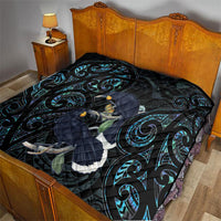 New Zealand Huia Bird Quilt Paua Shell Maori Pattern